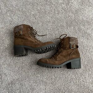 Brown Suede Ankle Boots